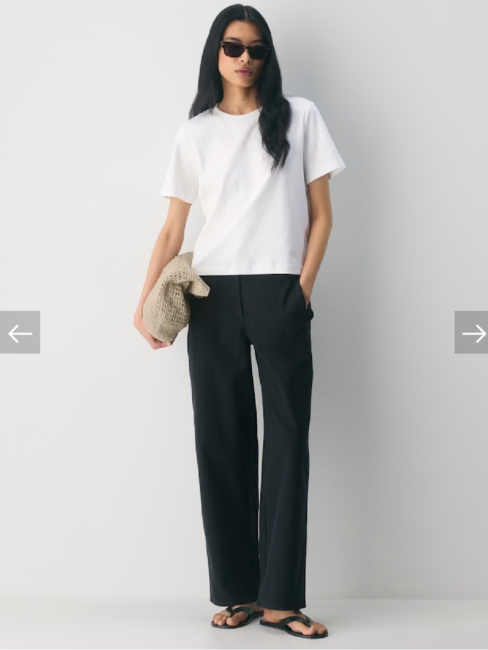 Wilfred Free Ascendant Pant - High Rise Wide Leg Pant in Black